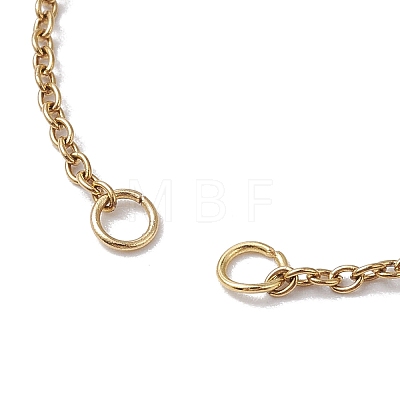 2Pcs 2 Colors Adjustable 304 Stainless Steel Cable Chains Bracelets Making AJEW-JB01216-1
