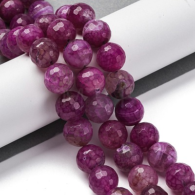 Natural Dragon Veins Agate(Dyed & Heated) Beads Strands G-K390-A10-01-1