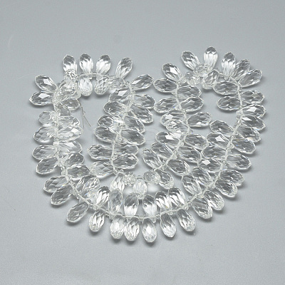 Glass Beads Strands EGLA-S142-6x12mm-10-1