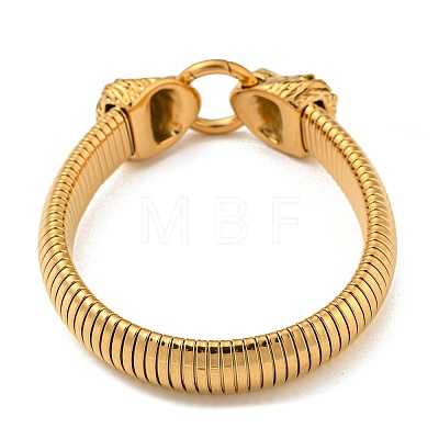 304 Stainless Steel Flat Snake Chain Bracelet BJEW-B076-04G-1