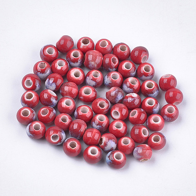 Handmade Porcelain Beads PORC-S498-19B-06-1