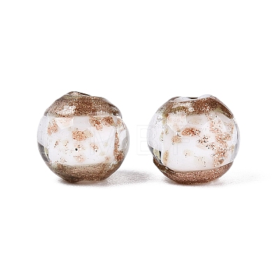 Handmade Gold Sand Lampwork Beads LAMP-N045-01C-1