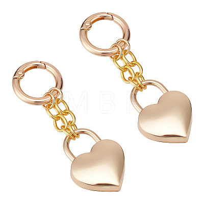 2Pcs Stainless Steel Keychains KEYC-UN0001-30-1
