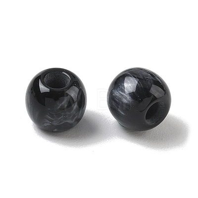 Opaque Resin European Beads RESI-F073-18A-1