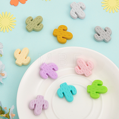 18Pcs 18 Styles Food Grade Eco-Friendly Silicone Beads SIL-CA0001-70-1
