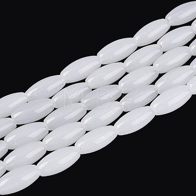 Imitation Jade Glass Beads Strands GLAA-T028-15J-02-1