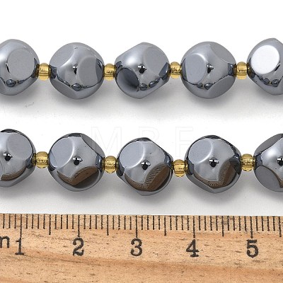 Terahertz Stone Round Beads Strands G-R002-01B-1