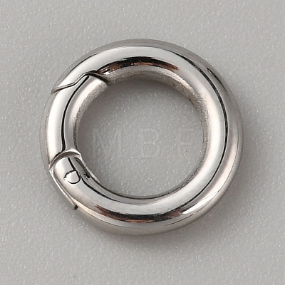 316 Stainless Steel Spring Gate Rings STAS-WH0033-35A-1