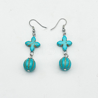 Turquoise Dangle Earrings for Women WG2299-8-1