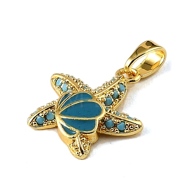 Ocean Brass & Rhinestone Pendants RB-CBA4B36-04G-03-1