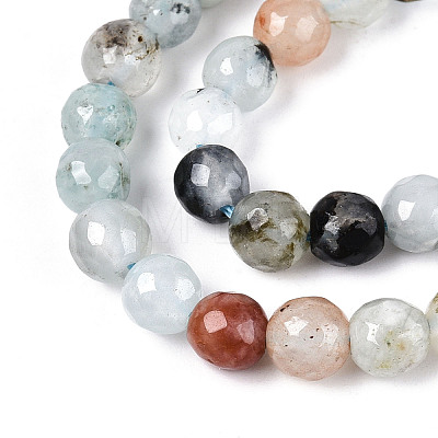 Dyed Natural White Jade Beads Strands G-T139-6mm-60-23-1