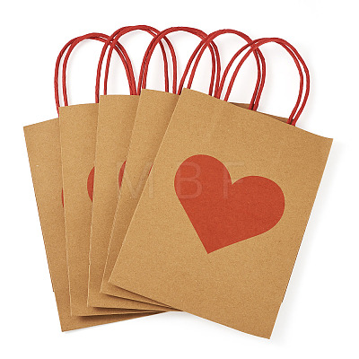 10Pcs Valentine's Day Paper Bags CARB-TADJ0001-01A-1