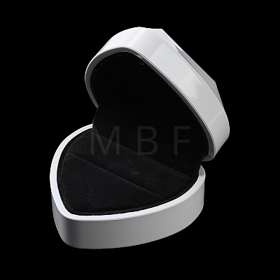 Heart Shaped Plastic Ring Storage Boxes CON-C020-01D-1