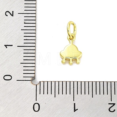 Real 18K Gold Plated Rack Plating Brass Enamel Charms KK-M293-28G-03-1