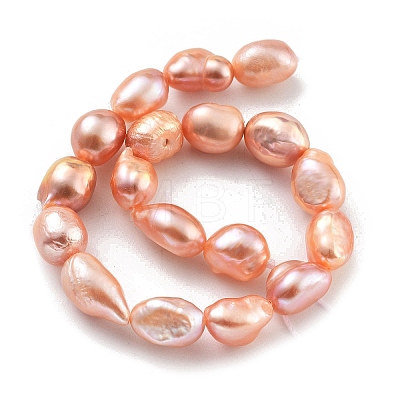 Natural Cultured Freshwater Pearl Beads Strands PEAR-P062-28C-1