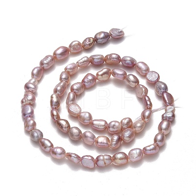 Natural Cultured Freshwater Pearl Beads Strands PEAR-A005-10C-01-1
