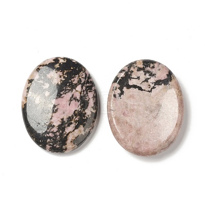 Natural Rhodonite Worry Stone for Anxiety Therapy G-B036-01K-1