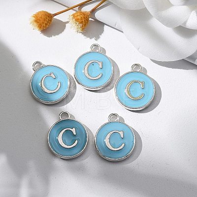 Platinum Plated Alloy Enamel Charms LS-X-ENAM-S118-04C-P-1