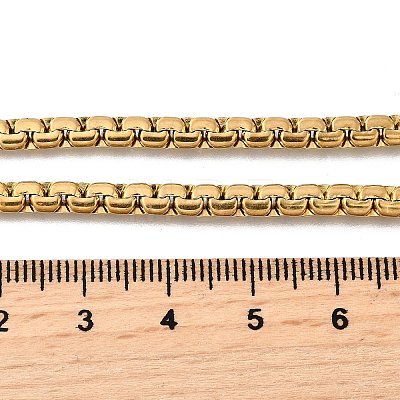 201 Stainless Steel Box Chain Necklaces for Men STAS-V011-01A-G-1-1
