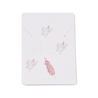 Rectangle Paper Necklace Display Cards CDIS-C004-05B-1