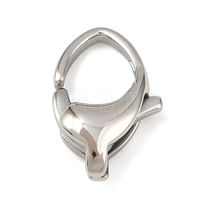 316 Stainless Steel Lobster Claw Clasps STAS-C154-02B-P-1