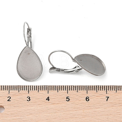 304 Stainless Steel Leverback Earring Findings STAS-K278-05A-P-1