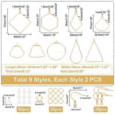DIY Earring Making Kits STAS-DC0001-49-1