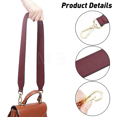 PU Imitation Leather Bag Handles DIY-WH0185-44-1