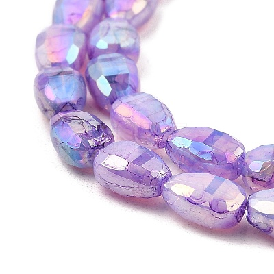 Imitation Jade Glass Beads Strands GLAA-P058-06A-08-1