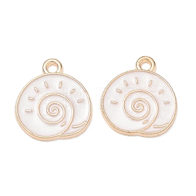 Alloy Enamel Pendants AL-CBAE435-12G-03-1