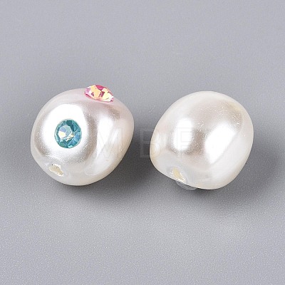 ABS Plastic Imitation Pearl Beads SACR-T017-77A-1