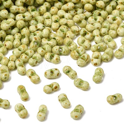 Opaque Glass Beads GL-CBA31A4-02F-1
