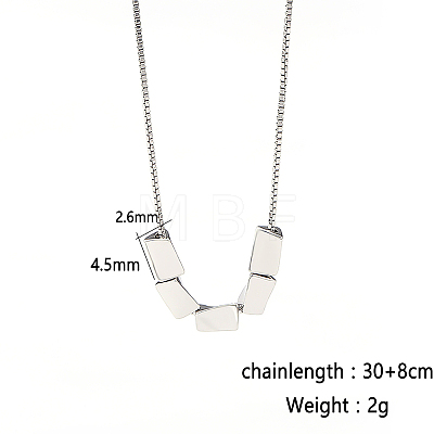 925 Sterling Silver Twist Triangle Pendant Women's Necklaces RF0032-1