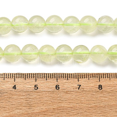 Natural Lemon Quartz(Heated) Beads Strands G-G286-A04-8mm-1