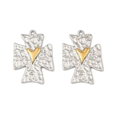 304 Stainless Steel Pendants STAS-T068-61GP-1