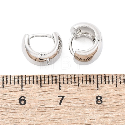 Brass Hoop Earrings EJEW-Q015-21B-P-1