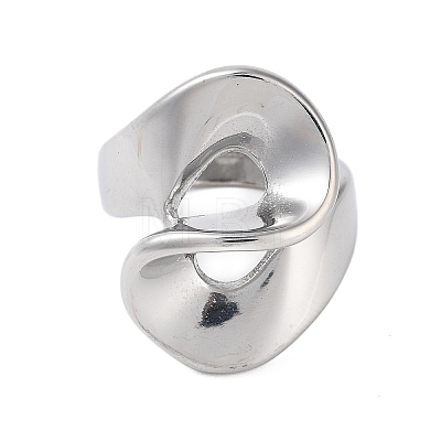 Ion Plating(IP) 304 Stainless Steel Rings for Women RJEW-K270-03B-P-1