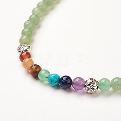Yoga Chakra Jewelry BJEW-G554-05H-1