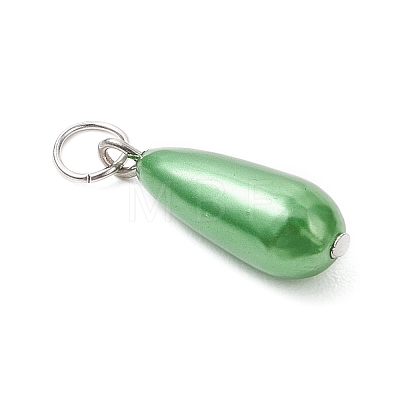 40Pcs ABS Plastic Imitation Pearl Pendants PALLOY-JF04911-01-1