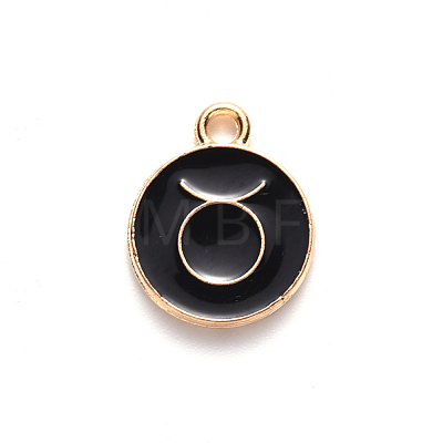 Alloy Enamel Pendants ENAM-S124-01A-08C-1