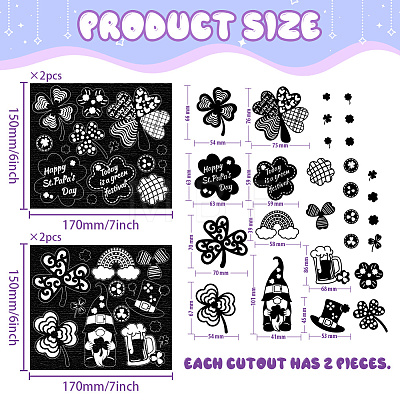 Silhouette Paper AJEW-WH0529-022-1