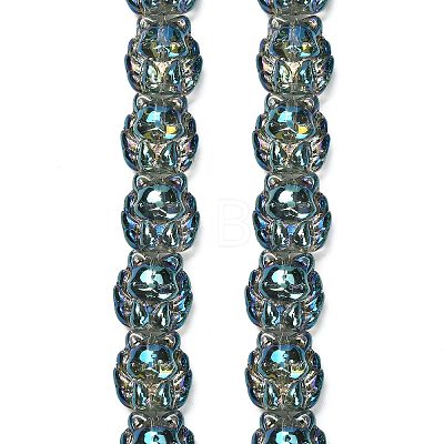 Electroplate Glass Bead Strands EGLA-H110-01HR-01-1