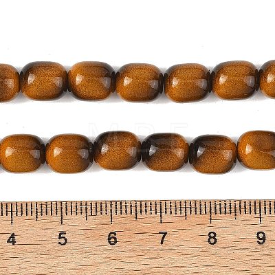 Dyed Imitation Tiger Eye Glass Beads Strands GLAA-H040-02E-1