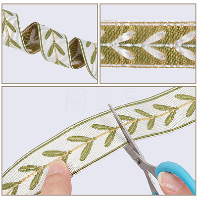 10M Vintage Jacquard Polyester Ribbon OCOR-CY0004-41B-1