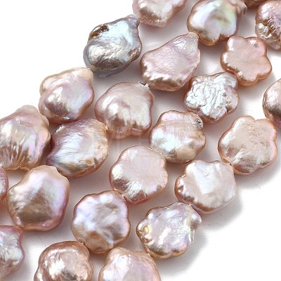 Natural Baroque Keshi Pearl Beads Strands PEAR-P064-07B-02B-1