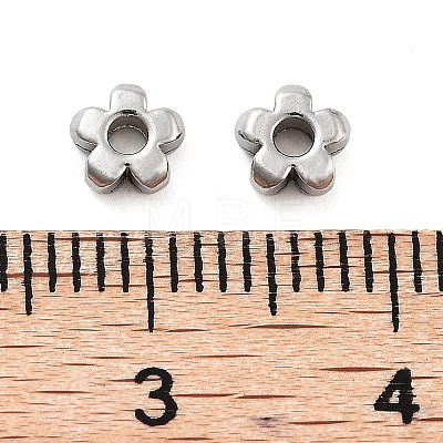 202 Stainless Steel Beads STAS-U012-04B-P-1