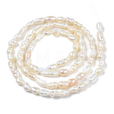 Natural Cultured Freshwater Pearl Beads Strands PEAR-N012-02F-1