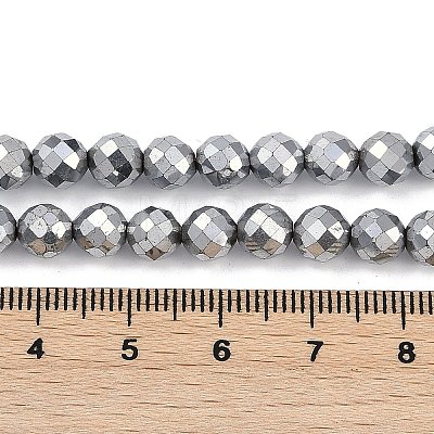 Electroplated Synthetic Non-magnetic Hematite Beads Strands G-H072-B01-01G-1