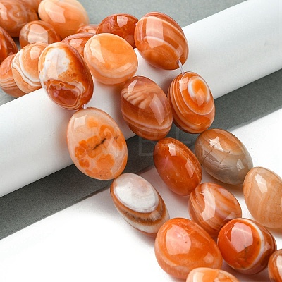 Natural Red Botswana Agate Beads Strands G-G117-A05-06-1