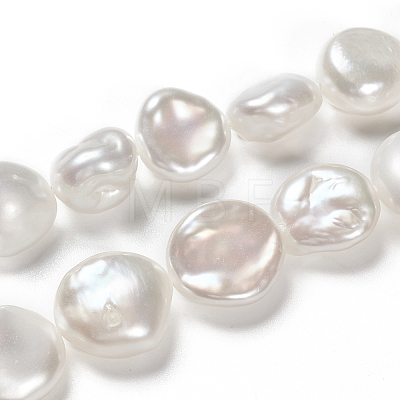 Natural Baroque Pearl Keshi Pearl Beads Strands PEAR-K004-33-1